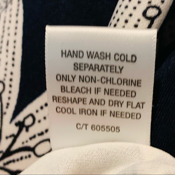 Roz & Ali Dress w Silver Metal Y2K Back Zipper & Oversized Botanical Print sz 2P - Picture 14 of 14